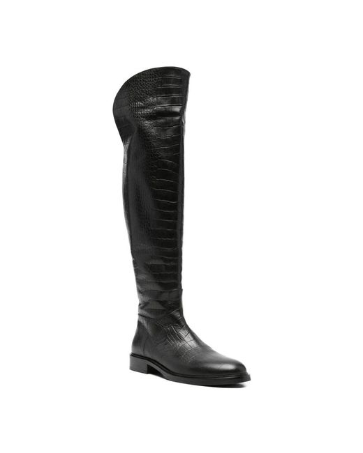 ADRIANNA FERETTI Black Over-The-Knee Boots