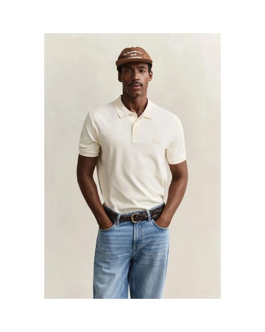 Gant Natural Polo Shirts for men
