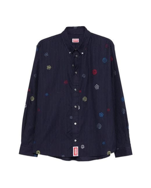 KENZO Blue Casual Shirts for men