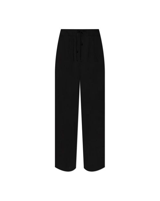 Entire studios Wide Trousers in het Black