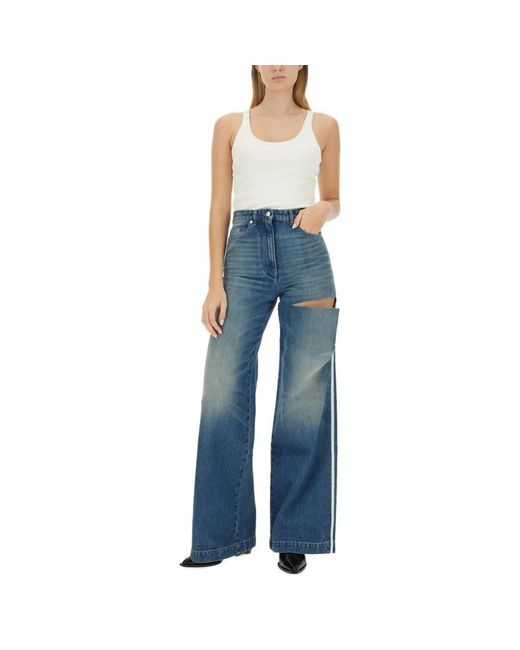 Peter Do Blue Wide Jeans