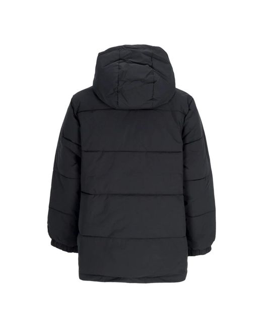 Obey Jassen ,Zwart ,Polyester Zwarte Puffer Donsjas Met Hoge Kraag in het Blue voor heren