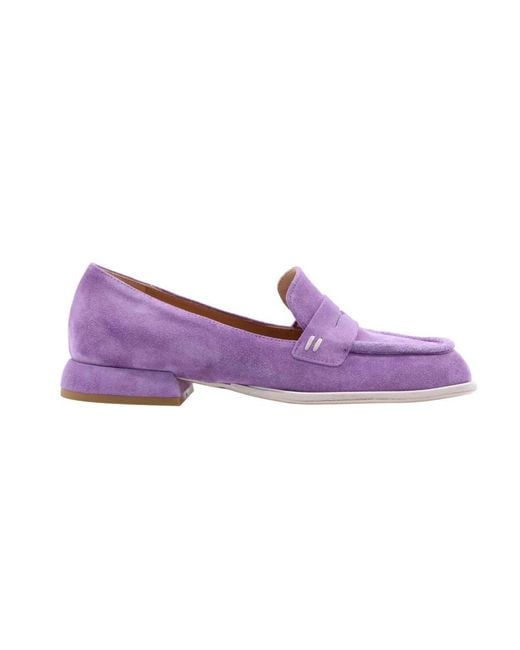 Laura Bellariva Purple Loafers