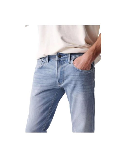 Salsa Jeans Blue Straight Jeans for men