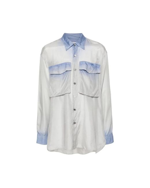 Camisa de algodón azul - estilo clásico Dries Van Noten de color Blue