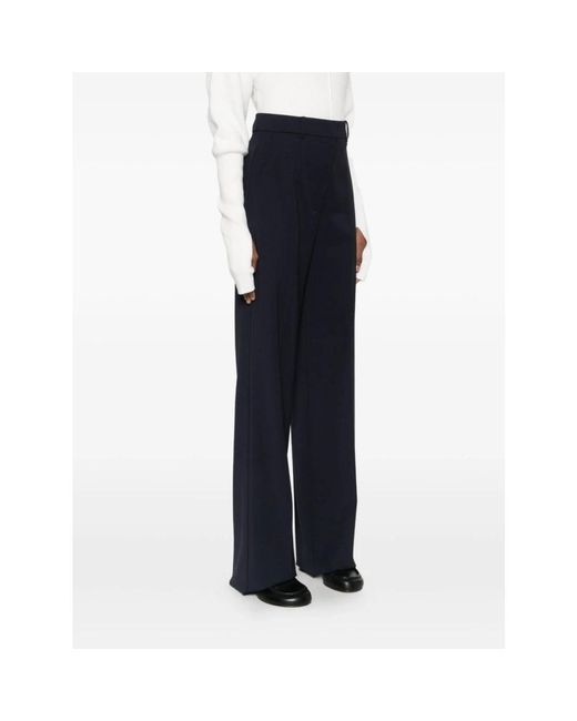 Max Mara Blue Wide Trousers