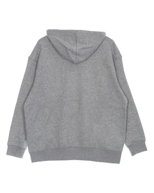 Nike Fitness ,Grijs ,Katoen Essential Fleece Hoodie Long Sleeve Sweatshirt in het Gray