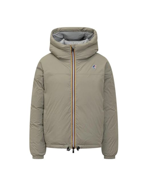 Down Jackets K-Way en coloris Gray