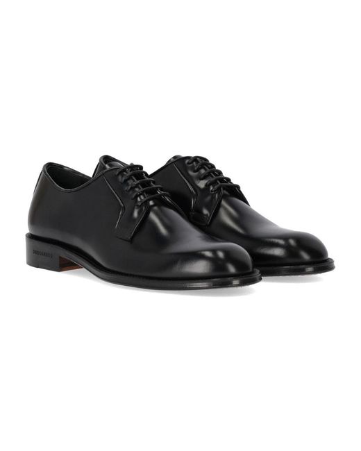 DSquared² Black Business Shoes for men