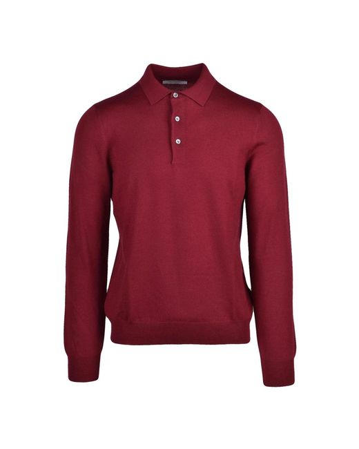 Gran Sasso Red Round-Neck Knitwear for men