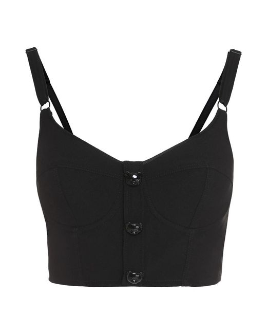Moschino Black Sleeveless Tops
