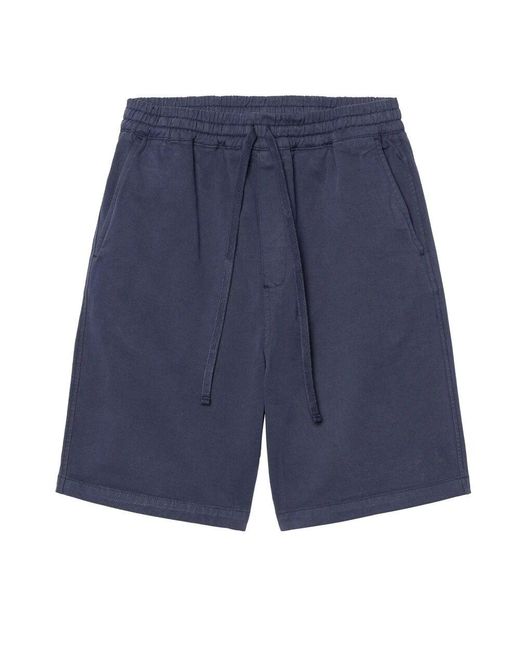 Carhartt Blaue Stretch-Twill Floyde Shorts in Blue für Herren