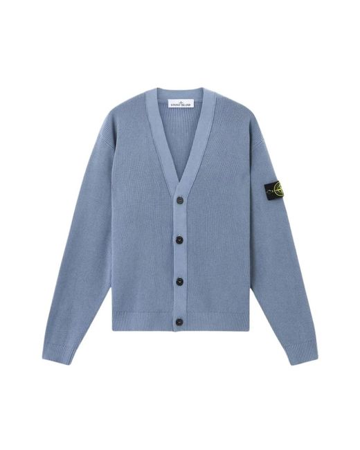 Cardigans Stone Island de hombre de color Blue