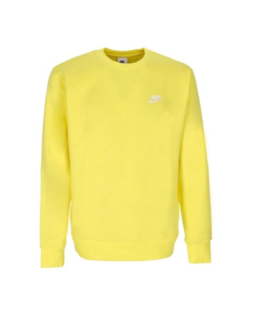 Nike Gelb strike/weiß crew sweatshirt in Yellow für Herren