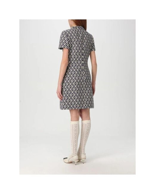 Midi Dresses Valentino de color Gray