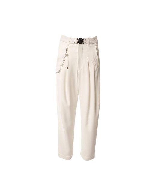 High Natural Wide Trousers