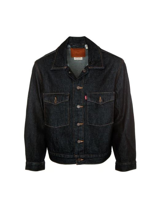 Levi's Jassen ,Blauw ,Denim Denimjack Embarcadero Station in het Black voor heren
