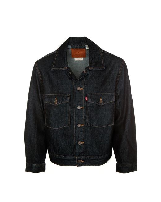 Levi's Jassen ,Blauw ,Denim Denimjack Embarcadero Station in het Black voor heren
