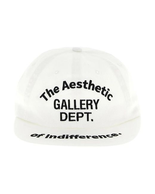 GALLERY DEPT. Accessoires ,Wit ,Katoen Logo Geborduurde Cap in het White voor heren