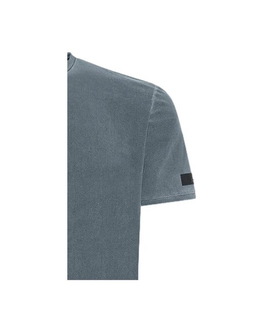 Rrd Tops ,Blauw ,Denim Techno Wash Piqué T-Shirt in het Blue voor heren