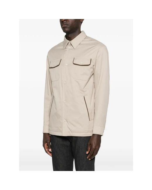 Light Jackets Canali pour homme en coloris Natural