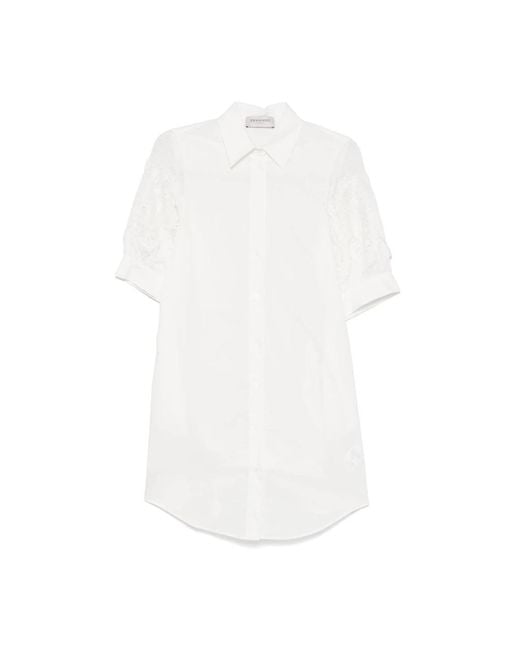 Ermanno Scervino White Shirt Dresses