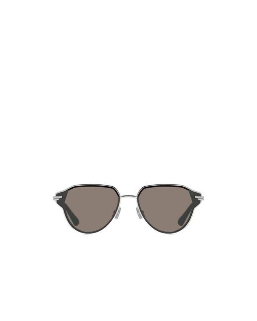 Bottega Veneta Gray Glaze Aviator Sunglasses