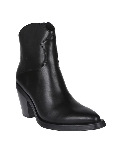 Ash Black Cowboy Boots