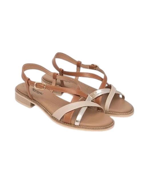 Nero Giardini Brown Flat Sandals