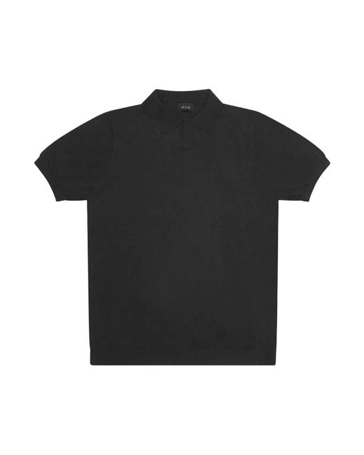 AT.P.CO Black Polo Shirts for men