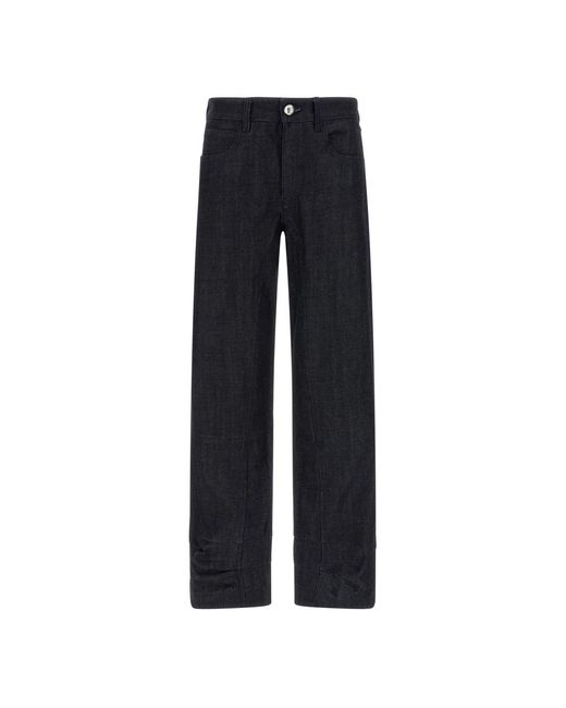Jil Sander Blue Straight Fit Jeans