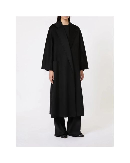 Max Mara Black Single-Breasted Coats