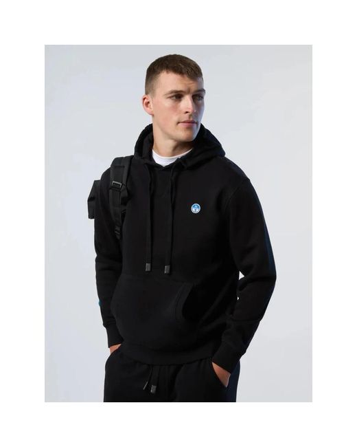 North Sails Black Hoodies for men