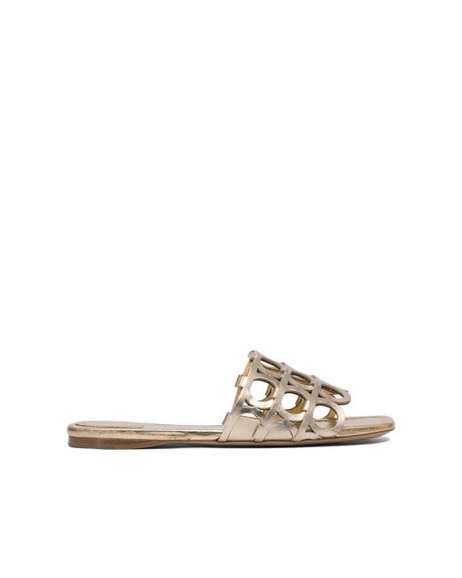 Sliders di Ferragamo in Natural