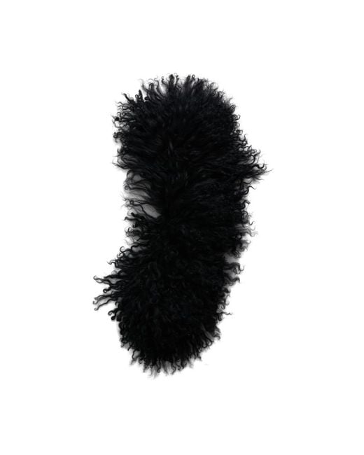 Herno Black Winter Scarves