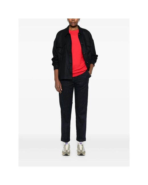 TRUE AVENUE Blue Slim-Fit Trousers