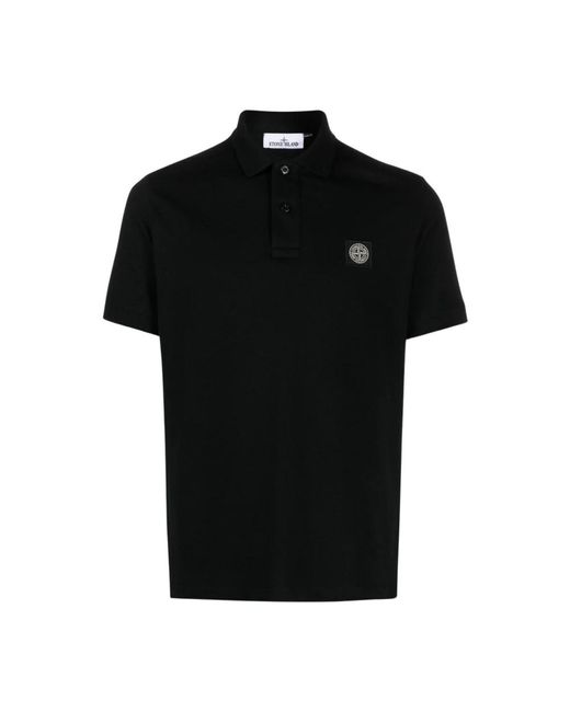 Stone Island Klassisches polo shirt in verschiedenen farben in Black für Herren