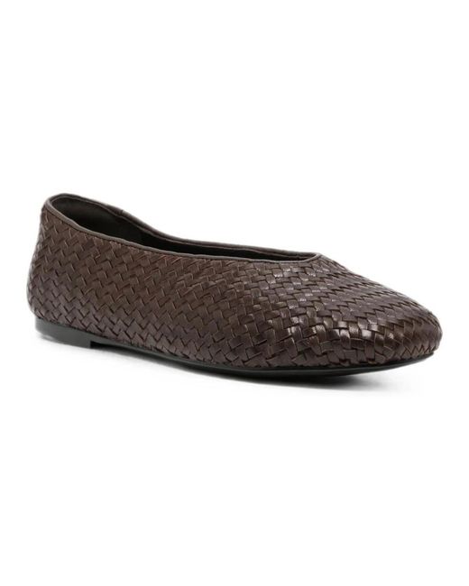 ADRIANNA FERETTI Gray Ballerina Shoes