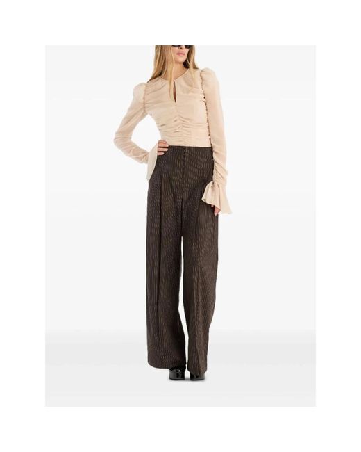 ROTATE BIRGER CHRISTENSEN Blouses in het Natural