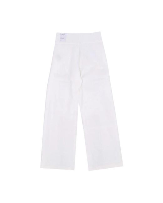 Nike White Straight Trousers