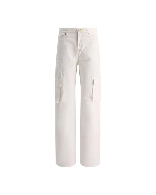 Pinko White Straight Jeans