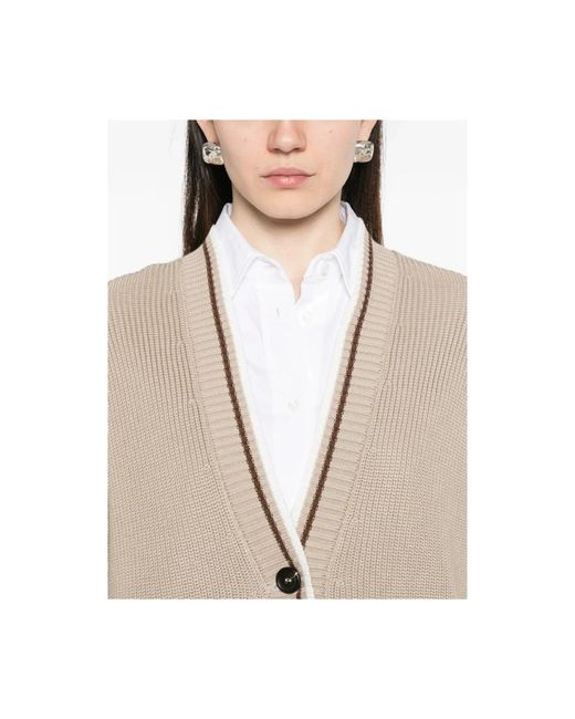 Cardigans Brunello Cucinelli de color Natural