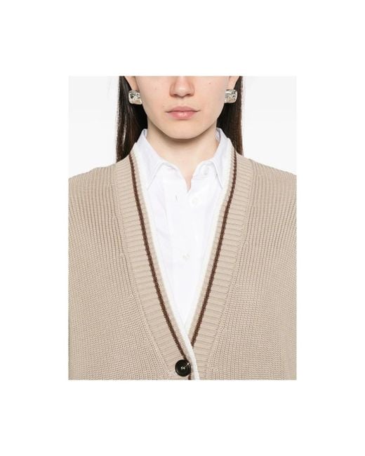 Brunello Cucinelli Natural Cardigans
