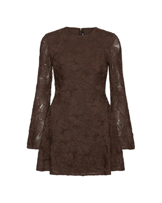 ROTATE BIRGER CHRISTENSEN Brown Short Dresses