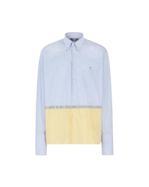 Gcds Blue Casual Shirts for men