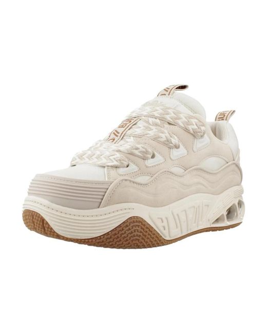 Buffalo White Vegan Skate Sneakers