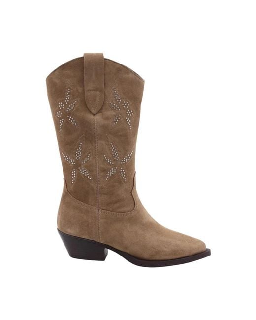 Alpe Brown Cowboy Boots