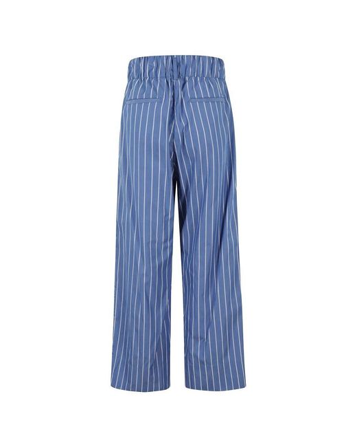 Myths Blue Blau-Weiße Baumwollhose