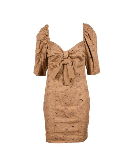 Vestido De Algodón Y Elastano Para Mujer, Mujer, Talla Giulia N Couture de color Brown