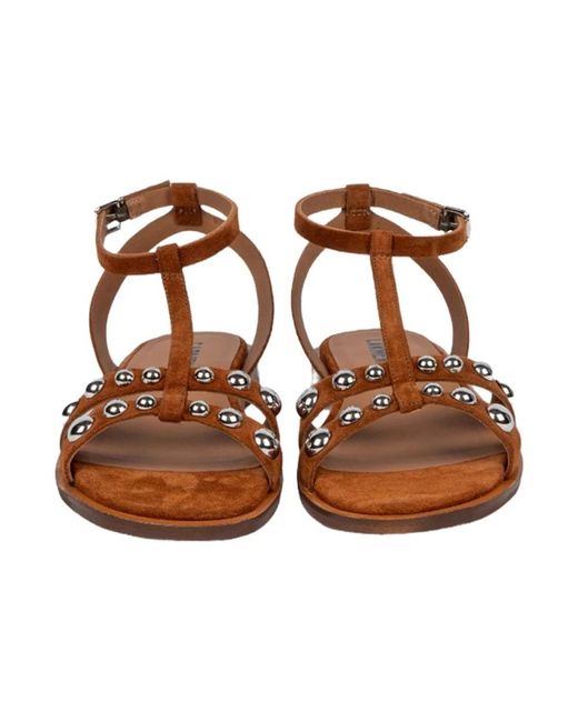 Carmens Brown Flat Sandals